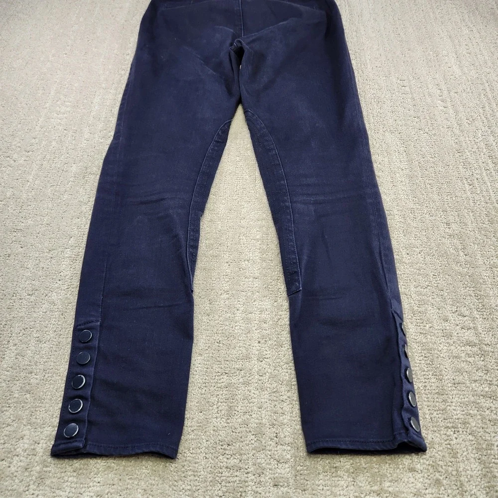 Tory Burch Pants‎ Women 25 Riding Breeches Equestrian Blue Stretch Horse Back